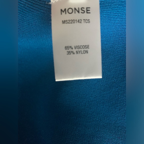 Monse Cutout Knit Bodycon Midi Dress Open Back Long Sleeves Size S NWT - Picture 10 of 16